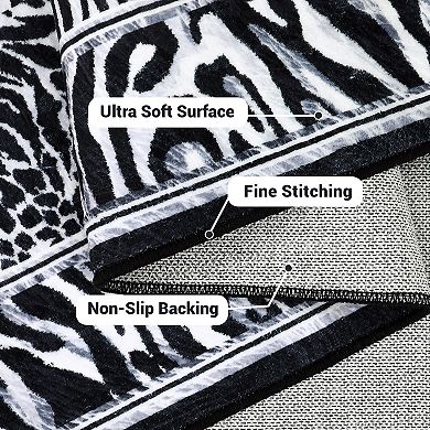 Garvee Animal Pattern Machine Washable Non Slip Area Rug for Kitchen Bedroom Living Room