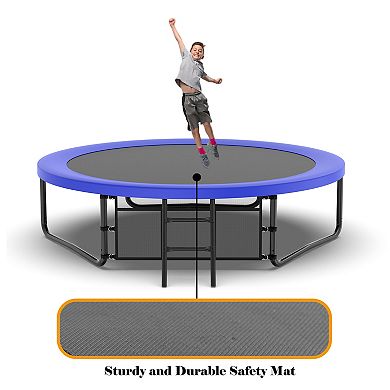 10FT Pumpkin Style Trampoline 330 lbs Single User Limit Storage Bag ASTM Certified
