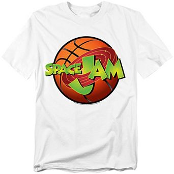Big & Tall Original & Unrestored Space Jam Basketball Logo Graphic Tee