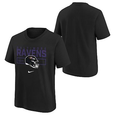 Kids Nike Baltimore Ravens Short Sleeve Helmet Essential Tee