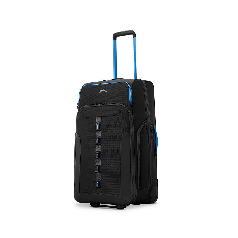 High Sierra Hi-Life Softside Wheeled 28 in. Check-In Duffel Bag, Black Blue