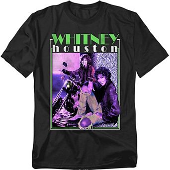 Big & Tall Original & Unrestored Whitney Houston Motorcycle Queen Graphic Tee