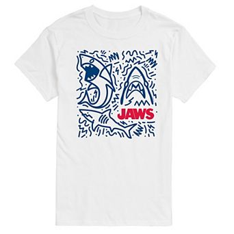 Big & Tall Jaws Shark Doodles Graphic Tee