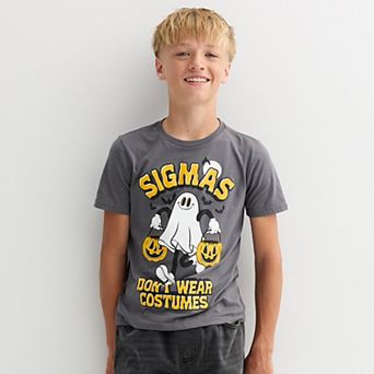Boys 8-20 Sigmas Don't Wear Costumes Graphic Tee