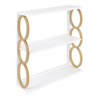 Ring Wooden 3 tier Shelf 28x8x31