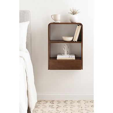 Kato Wall Shelf with Drawer 18x24