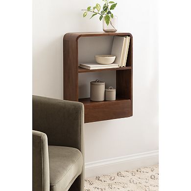 Kato Wall Shelf with Drawer 18x24