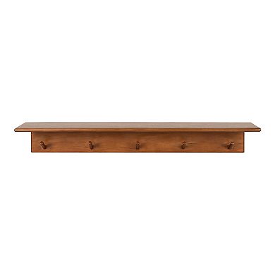 Alta Wood Shelf with 5 Posts 36x5x5