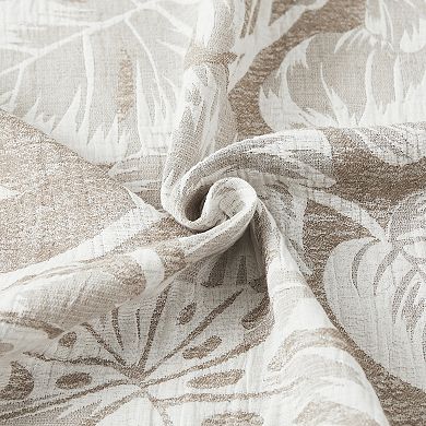 Lush Decor Bali Tropical Leaves Shower Curtain