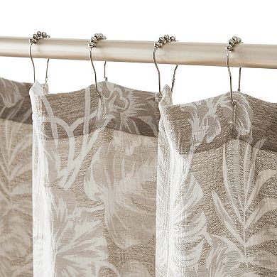 Lush Decor Bali Tropical Leaves Shower Curtain