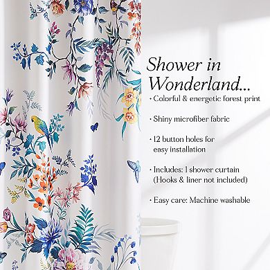 Lush Decor Fantasia Shower Curtain
