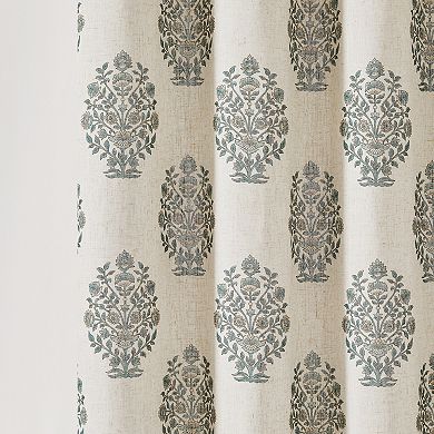 Lush Decor Sofia Flower Block Bouquet Shower Curtain