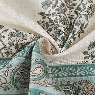 Lush Decor Sofia Flower Block Bouquet Shower Curtain