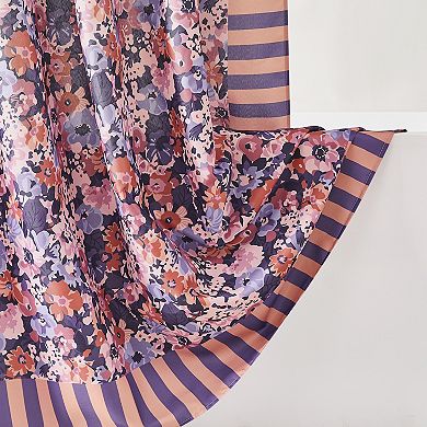 Lush Decor Alicia Camo Floral Shower Curtain