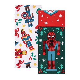 Marvel Eat The Universe Avengers Holiday 2 pk Kitchen Towels