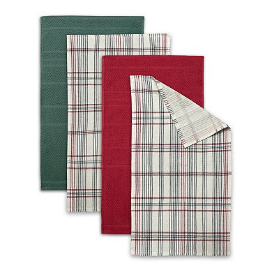 St. Nicholas Square® Holiday Plaid Kitchen Towels 4-pk.