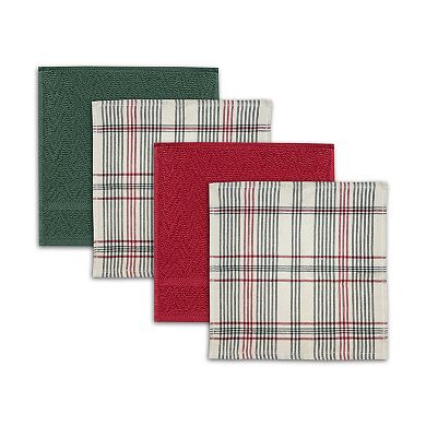 St. Nicholas Square® Holiday Plaid Dish Cloths 8-pk.