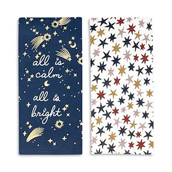 St. Nicholas Square® All Is Bright Kitchen Towel 2 pk