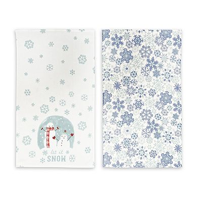 St. Nicholas Square® Let It Snow Kitchen Towel 2-pk.