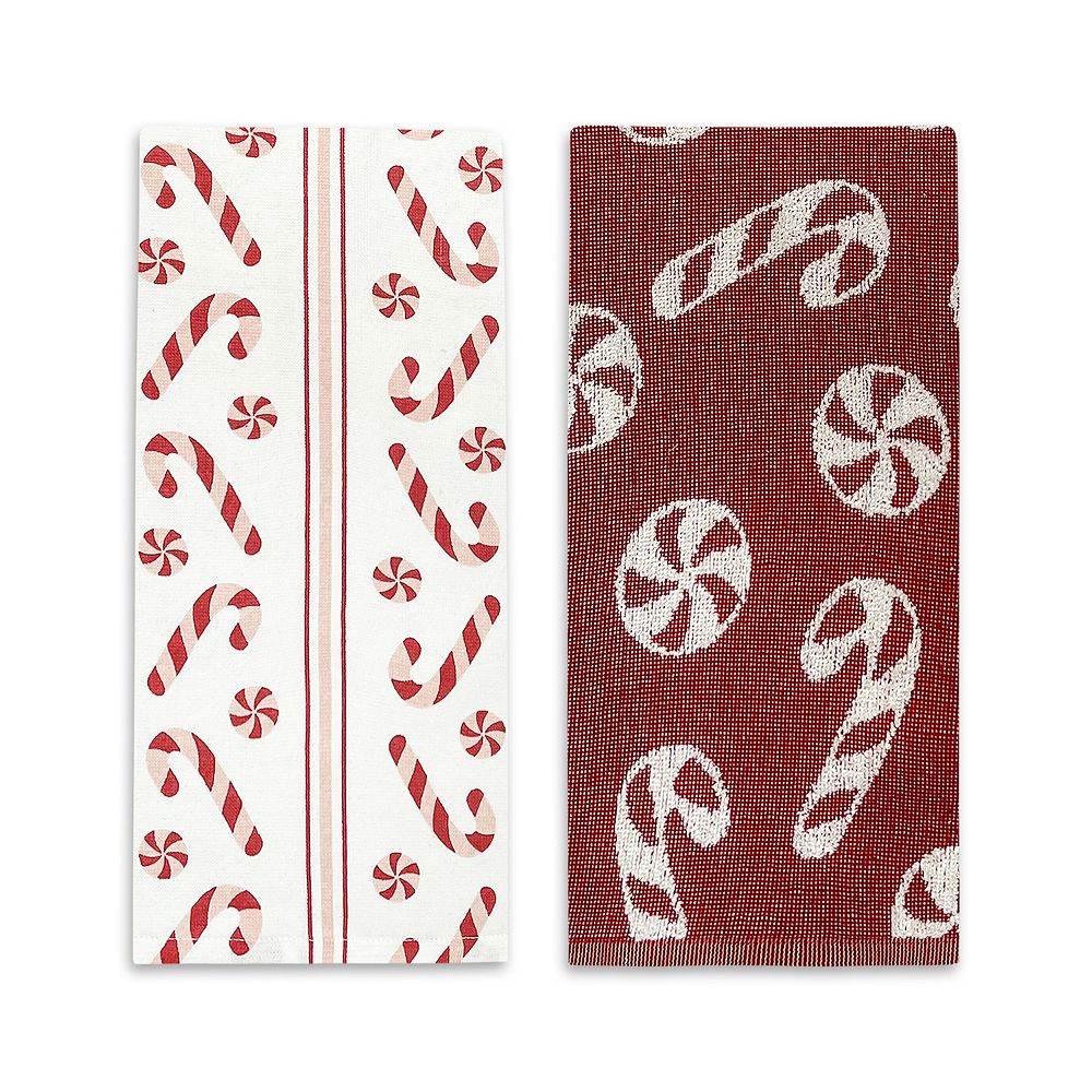St. Nicholas Square® Peppermint Terry Loop Kitchen Towels 2-pk.