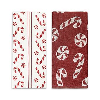 St. Nicholas Square® Peppermint Terry Loop Kitchen Towels 2 pk