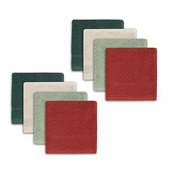 St. Nicholas Square® Holiday Solids Dish Cloths 8 pk