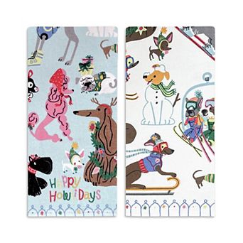 St. Nicholas Square® Holiday Dogs Kitchen Towel 2 pk