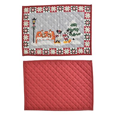 St. Nicholas Square® Disney's Mickey Mouse & Friends Caroling Quilt Placemat