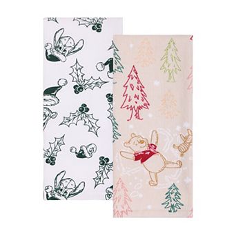 Disney's Winnie The Pooh 2-Pack Snow Kitchen Towel Set by St. Nicholas Square®