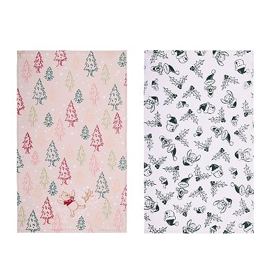 Disney's Winnie The Pooh 2-Pack Snow Kitchen Towel Set by St. Nicholas Square®
