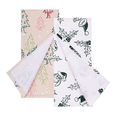 Disney's Winnie The Pooh 2-Pack Snow Kitchen Towel Set by St. Nicholas Square®