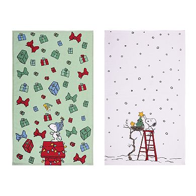 St. Nicholas Square® Peanuts Snoopy 2-pk. Holiday Kitchen Towels