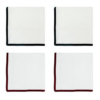 St. Nicholas Square® Velvet Trim Napkin 4 pk