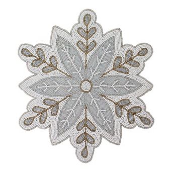 St. Nicholas Square® Snowflake Beaded Placemat