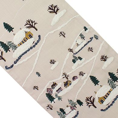 St. Nicholas Square® Embellished Winter Village Table Runner