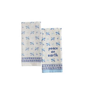 St. Nicholas Square® 2 pk Peace on Earth Kitchen Tea Towel Set