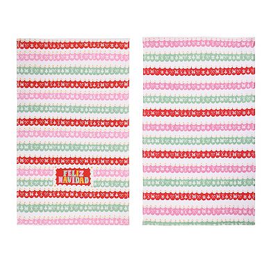St. Nicholas Square® 2-Pack Feliz Navidad Kitchen Towel Set
