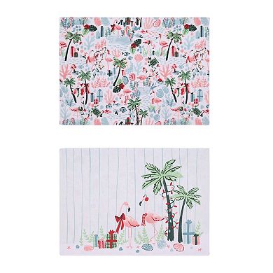 St. Nicholas Square® Holiday Flamingo Reversible Placemat
