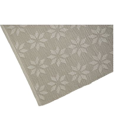 St. Nicholas Square® Ribbed Woven Snowflake Placemat