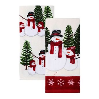 St. Nicholas Square® 2-Pack Yuletide Snowman Kitchen Towel Set