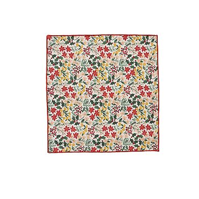 St. Nicholas Square® 4-pk. Holiday Floral Napkin Set