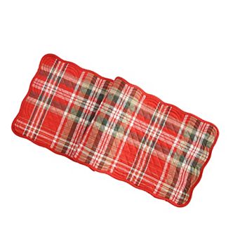 St. Nicholas Square® Plaid Quilted Table Runner