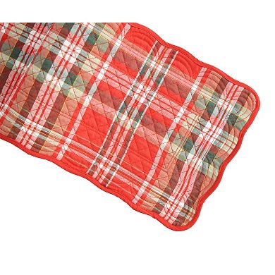 St. Nicholas Square® Plaid Quilted Table Runner