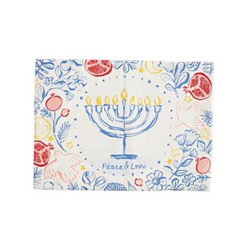 Celebrate Together™ Hanukkah Peace & Love Menorah Placemat
