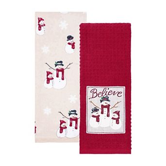 St. Nicholas Square® 2-Pack Yuletide Believe Patch Kitchen Towel Set