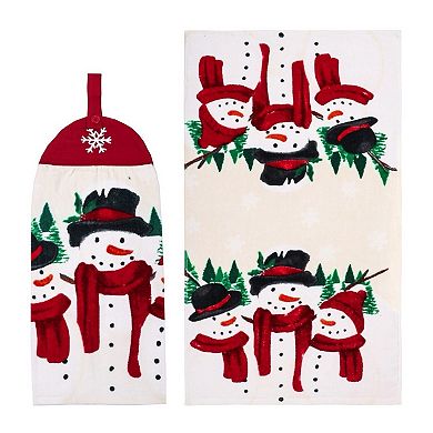 St. Nicholas Square® 2-Pack Yuletide Tie Top Kitchen Towel Set