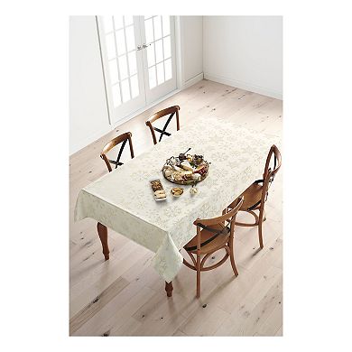 St. Nicholas Square® Snowflake Shimmer Jacquard Tablecloth