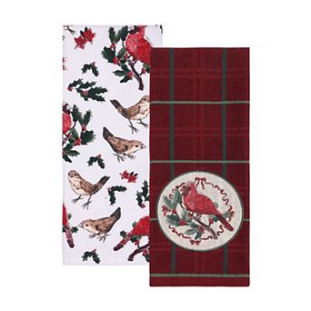 St. Nicholas Square® 2-Pack Cardinal Patch Kitchen Towel Set