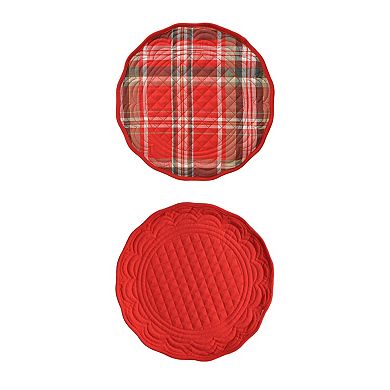 St. Nicholas Square® Plaid Quilted Placemat