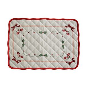 Elrene Home Fashions Snowman Winterland Holiday Snowflake Napkins, 17" X 17", Set Of 4 - 100% Polyester